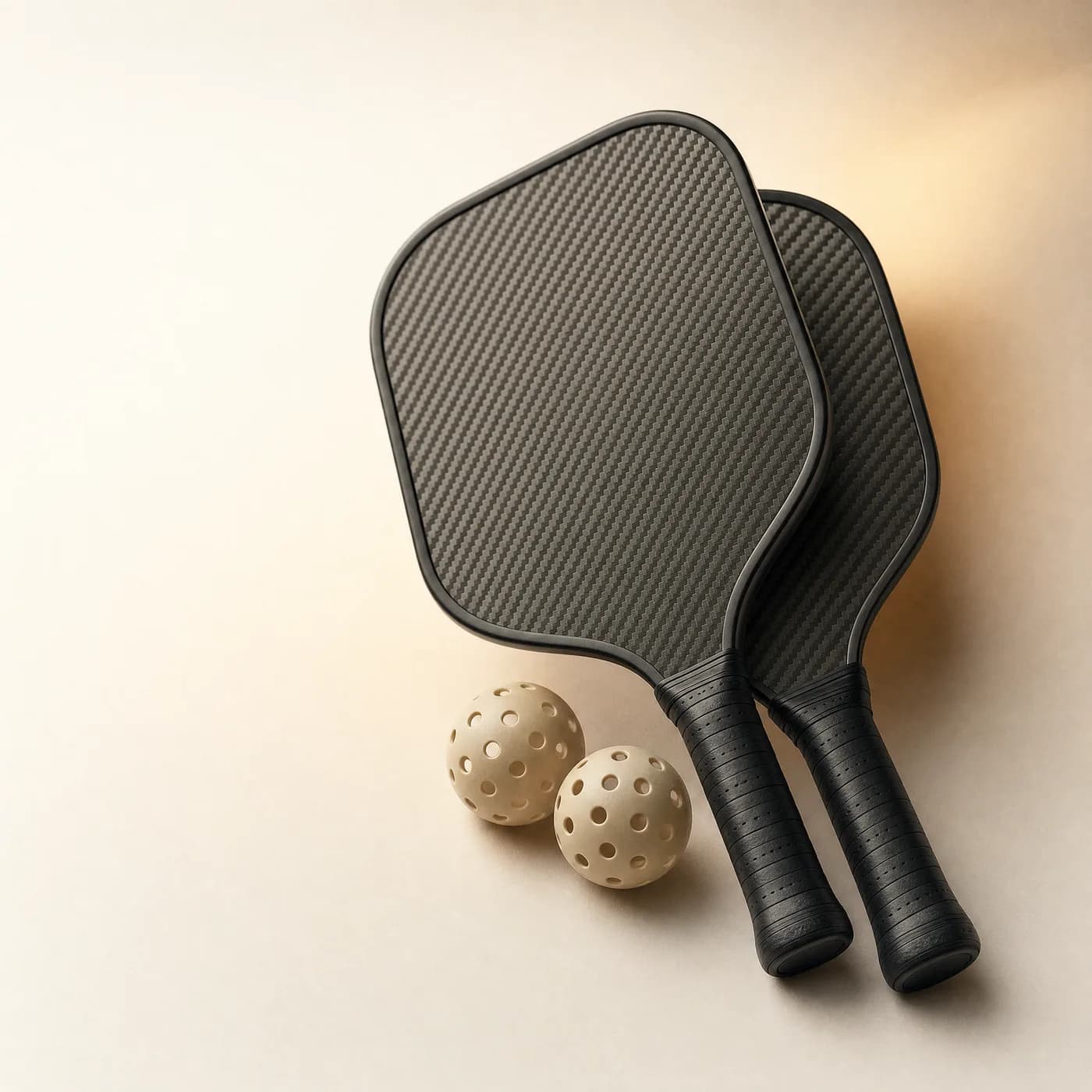 Carbon pickleball paddles